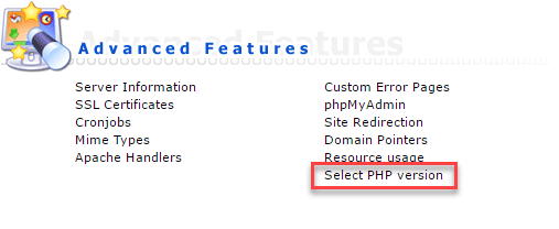 تغییر نسخه php در دایرکت ادمین