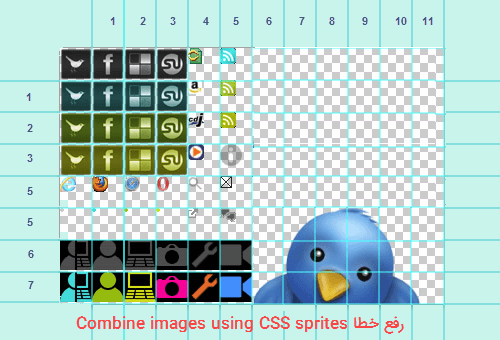 خطا Combine images using CSS sprites در Gtmetrix